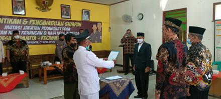 PELANTIKAN MUTASI JABATAN PERANGKAT DESA